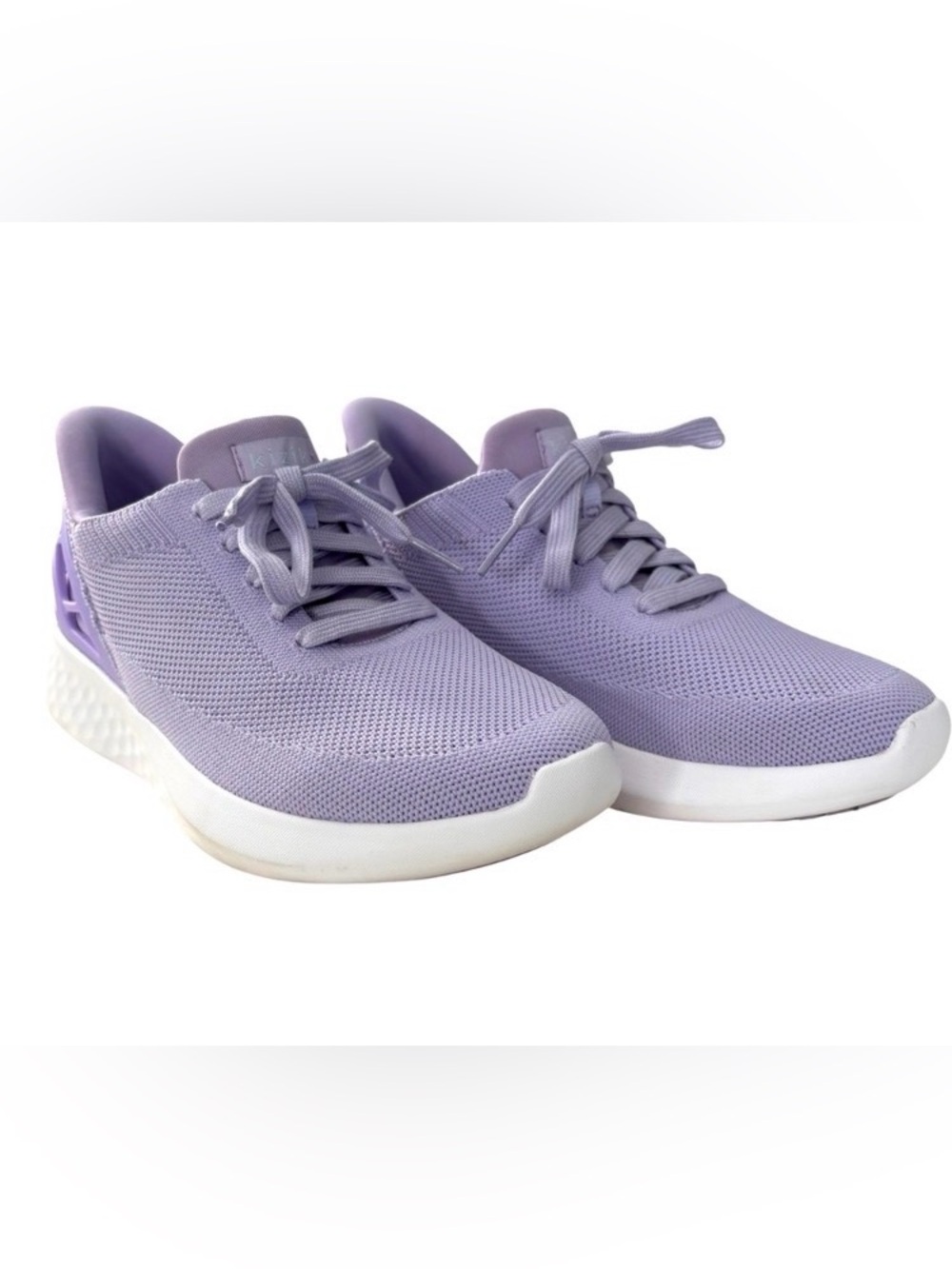 KIZIK ATHENS HANDS FREE TECHNOLOGY SLIP ON SNEAKER KNIT LIGHT PURPLE SZ 8 WIDE